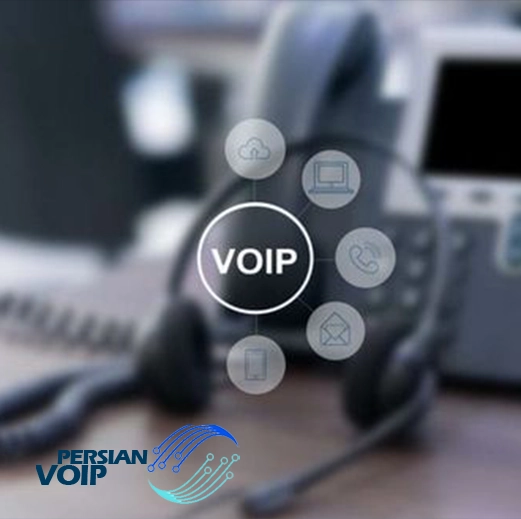 تصویری یک تلفن مجهز به سیستم ویپ ( Voip )