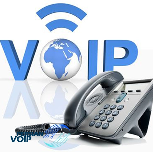 تصویری از یک تلفن ویپ ( voip ) یا تلفن آی پی فون