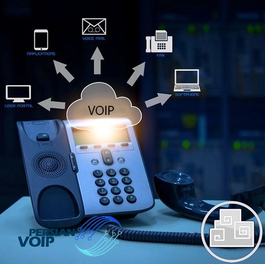 تصویر یک تلفن VOIP به همراه توضیح مزیت های آن